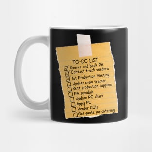 Production Coordinator's Todo List Mug